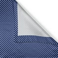 thumbnail image 6 of Ambesonne Retro Grommet Curtain, White Polka Dotted Tile, 50" x 63", White and Indigo, 6 of 6