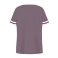 thumbnail image 5 of Up to 65% off! Summer Oversized Shirts for Womens 2025 V-neck Short Sleeved Solid Summer Base Shirt Sports T-shirt, 5 of 6