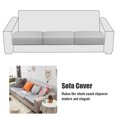 thumbnail image 4 of 3pcs Home Decor Sofa Cushion Cover Replacement Living Room Polyester Elastic, 4 of 8