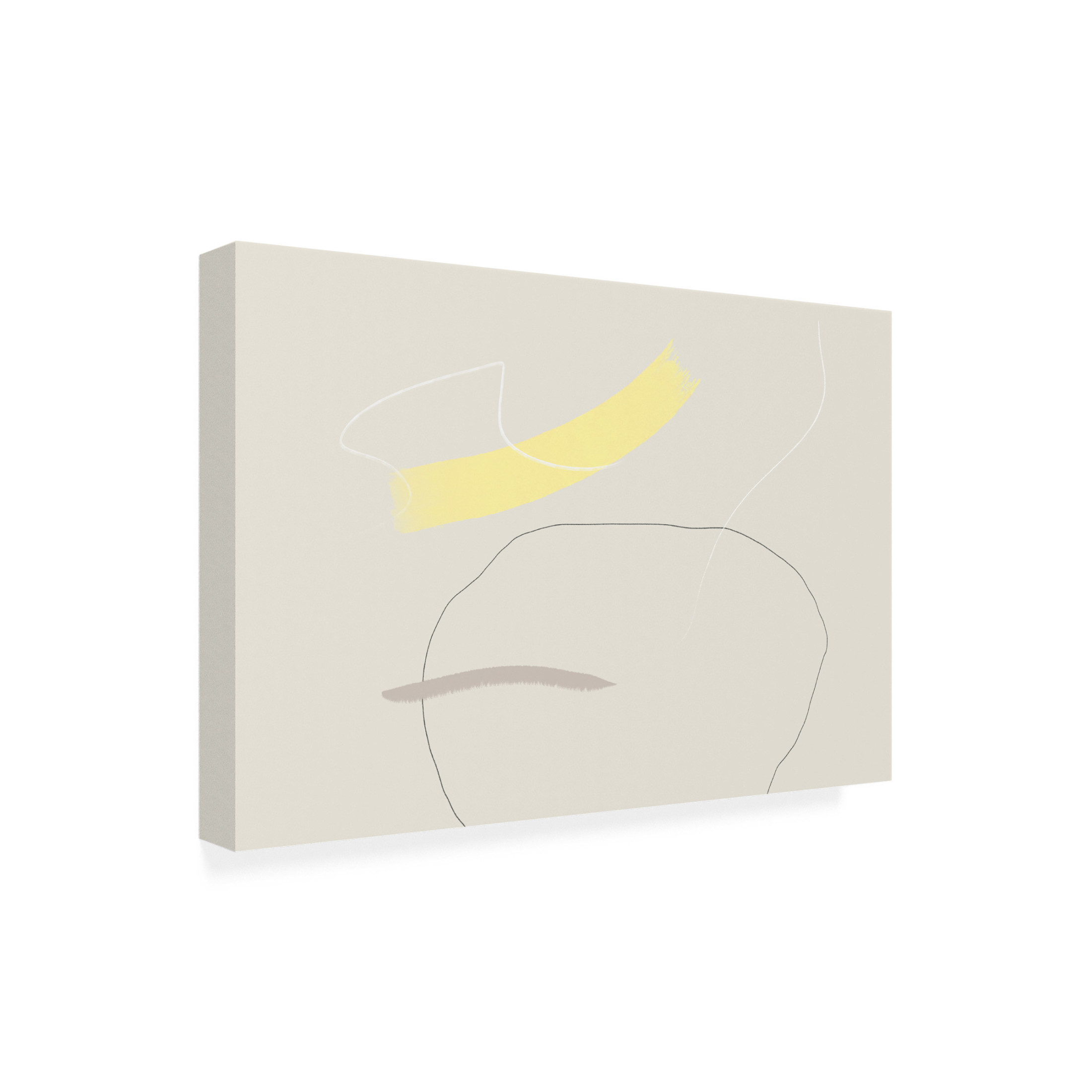 Trademark Fine Art uplusmestudio Touch of Yellow Canvas Wall Art