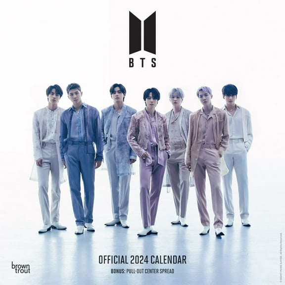 BTS 2024 Wall Calendar 12x12 by Browntrout