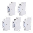 thumbnail image 1 of 5X SUL180A 15 Minutes Mechanical Timer 24 Hours Programmable Din Rail Timer Time Switch,5 x Timer Switch 5 x Instruction manual,Grayish white, 1 of 8