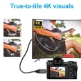 thumbnail image 6 of Twozoh 4K Micro HDMI to HDMI Cable 3.3FT, High-Speed Full HDMI to Micro HDMI Braided Cord Support 3D 4K/60Hz 1080p, 6 of 7