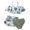 Green, variant on Cethrio Girls Bikini Swimsuits, 3 Piece Cute Summer Swimsuit Tops and Swimsuit Bottoms Green Size 7-8