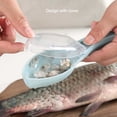 thumbnail image 2 of VONKY Home Restaurant Portable Fish Scale Remover Manual Labor-saving ABS Reusable Scales Scraper Scraping Tool Kitchenware Green, 2 of 6
