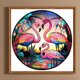 thumbnail image 1 of Cuadros Decorativos 5D bricolaje taladro redondo completo diamante pintura flamenco decoración del hogar (NH3740) Wdftyju de costura negro 4 estilos, 1 of 7