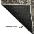 thumbnail image 3 of Addison Rugs Mayfield Washable Transitional Floral Chocolate Rectangle Rug, 2'6" x 3'10", 3 of 6