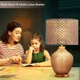 thumbnail image 4 of NATYSWAN Pink Lamp Shades Set of 2, Universal Drum Lampshades for Table Lamp, Floor Lamp,Lamp Shade Harp Holder Included, 4 of 7