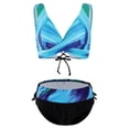 thumbnail image 3 of Eashery Swimsuits for Women 2-Piece Bikini Swimsuit Bathing Swimwear Bikini Sets for Women Blue S, 3 of 5