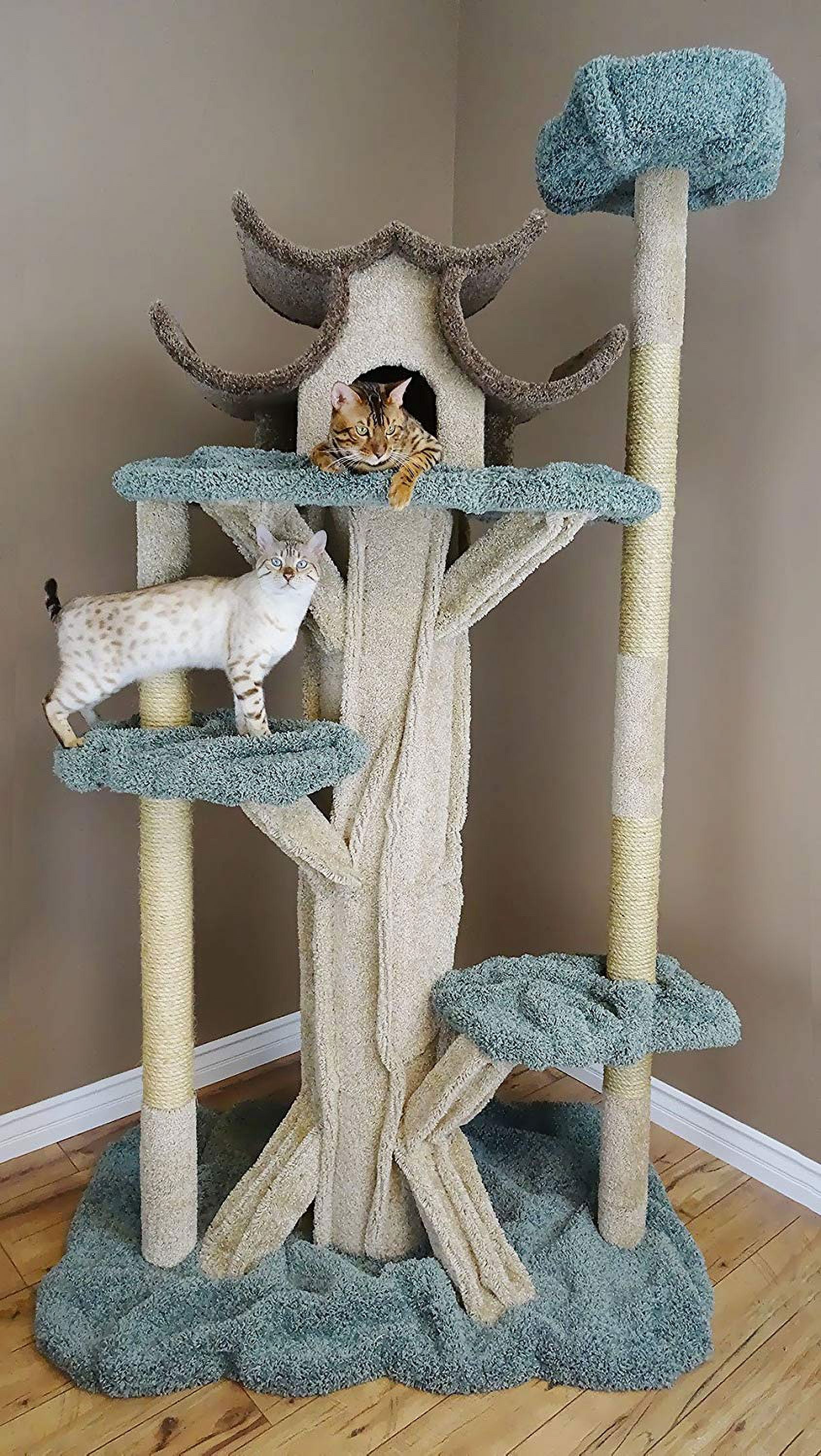 New Cat Condos 7ft Cat Tree - Cat Playground with Scratching Post for Indoor Cats