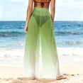 thumbnail image 4 of AUNVITO Women's Bohemian Flowy Beach Pants with Print Lightweight Sun Protection Swim Cover Up Casual Beach Style, 4 of 7