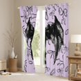 thumbnail image 3 of Feelyou Magic Angel Wing Curtains Pack of 2 (42x84 Each) for Girl, Purple Princess Bowknot Curtains Blackout, Fairy Tale Theme Bedroom Curtains, Black Out Curtains Decor, 3 of 6