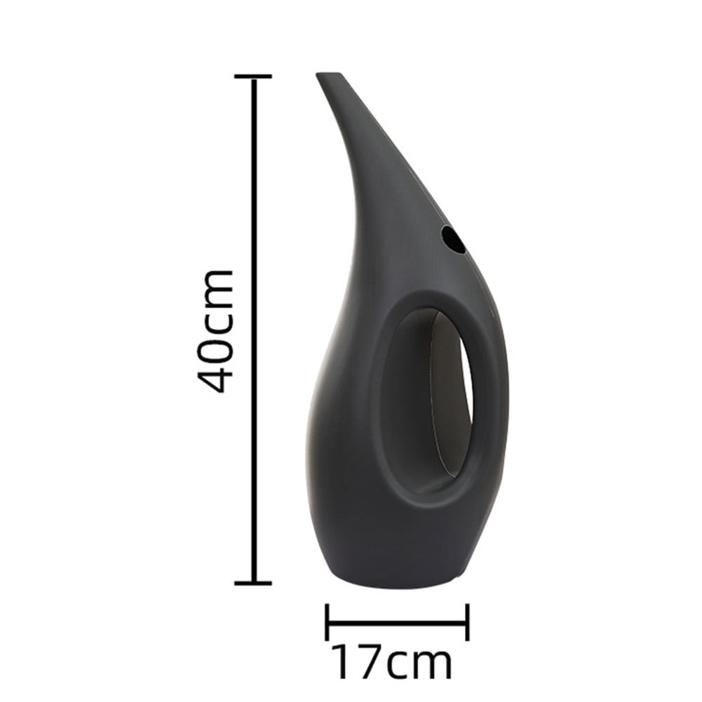 High-quality Long Spout Watering Cans for Efficient Indoor Plant Watering- A Dark Gray 2.5L Smile Home
