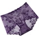 thumbnail image 5 of Bragas de encaje Mujeres Sexy Hollow Seamless Briefs Cintura media Levantamiento de cadera Ropa interior transpirable, Morado, XXL Scienceny AP001201-09B, 5 of 7