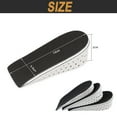 thumbnail image 2 of 3 Pairs Memory Foam Invisible Height Increasing Insoles Height Elevator Insoles Heel Lift Shoe Pad - 2cm, 2 of 6