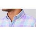 thumbnail image 5 of Men's Cotton Checkered Casual Shirt | Long Sleeve | Button Down Shirt | Regular Fit (Lavender-S), 5 of 5