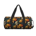 thumbnail image 2 of KLL Halloween Skull Duffle Bag For Men Women Sport Gym Fitness Tote Travel Training Workout Basketball Football Weekender, 2 of 8