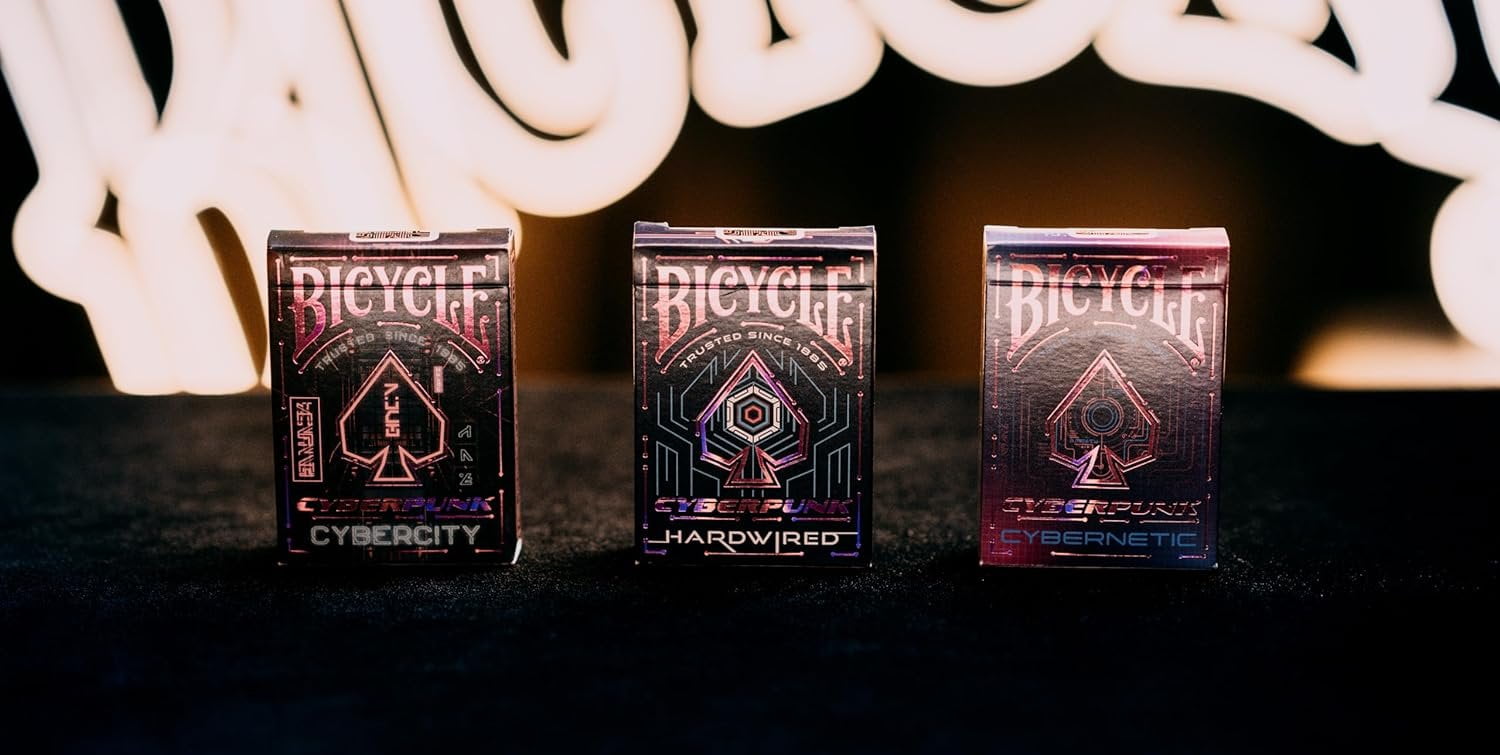 Bicycle Cyberpunk Cyber City Playing Cards - High-Tech Game