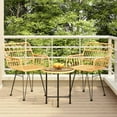 thumbnail image 1 of vidaXL 3 Piece Garden Dining Set Poly Rattan, 1 of 5