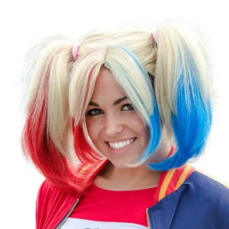 Adult Deluxe Harley Girl Cosplay Wig Costume Accessory