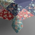 thumbnail image 4 of Pioneer Flower Floral Print Pattern Rectangle Tablecloth 60"x120", Waterproof Polyester Table Cloth, Wipeable Spillproof for Dining Camping Indoor Outdoor, 4 of 6