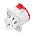 thumbnail image 1 of CA industrial 220380V 240415V del conector 3P+E+N 32A de la aviación de la prenda impermeable del zócalo IP44, 1 of 8