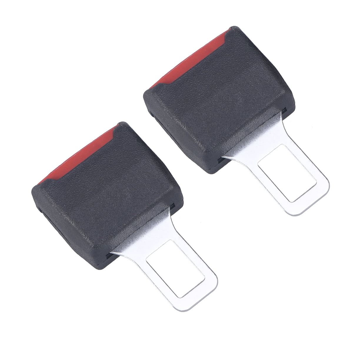 2pcs Universal Car Safety Seat Belt Seatbelt Clip Extender Extention Buckle (Black)
