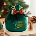 thumbnail image 5 of Christmas Velvet Bags with Drawstring and Bow, Gift Pouches Candy Bag Bundle Pocket Wrapping Bags for Xmas Birthday Wedding Party Supplies 13*10cm (D), 5 of 6