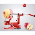 thumbnail image 3 of Hand Crank 3-in-1 Apple Peeler Metal Apple Peeler for Fruits and Vegetables, Red, 3 of 5