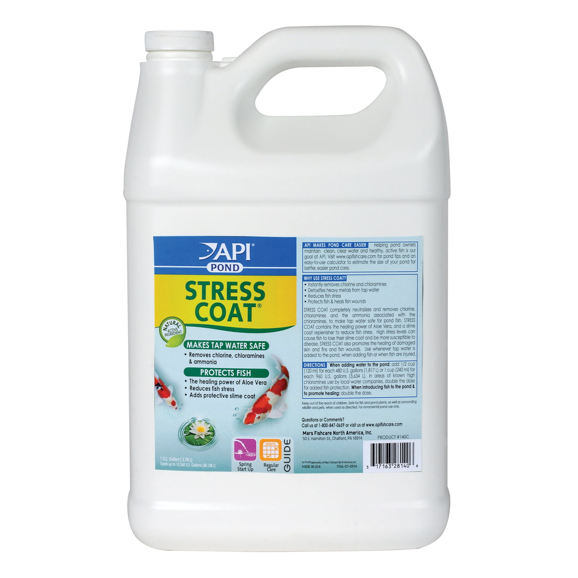 API Pond Stress Coat, Pond Water Conditioner, 1 Gal