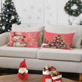 thumbnail image 2 of Merry Christmas Pillow Covers 12x20 Set of 4 Cute Pink Xmas Throw Pillow Covers Winter Holiday Pillow Covers Pillow Cases Home Outdoor Sofa Couch Cushion Covers for New Year(12 by 20), 2 of 4