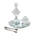 thumbnail image 1 of Juego de quemador de incienso de vidrio, incienso árabe, centro de mesa, adorno de mesa para sala de estar y meditación en casa., 1 of 7