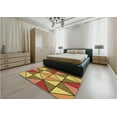 thumbnail image 5 of Ahgly Company Machine Washable Indoor Round Transitional Yellow Area Rugs, 3' Round, 5 of 7