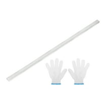 316L Stainless Steel Flat Bar 1/4" Thickness, 3/8" Width, 12" Length, Brushed Finish Trim Strips Sheet