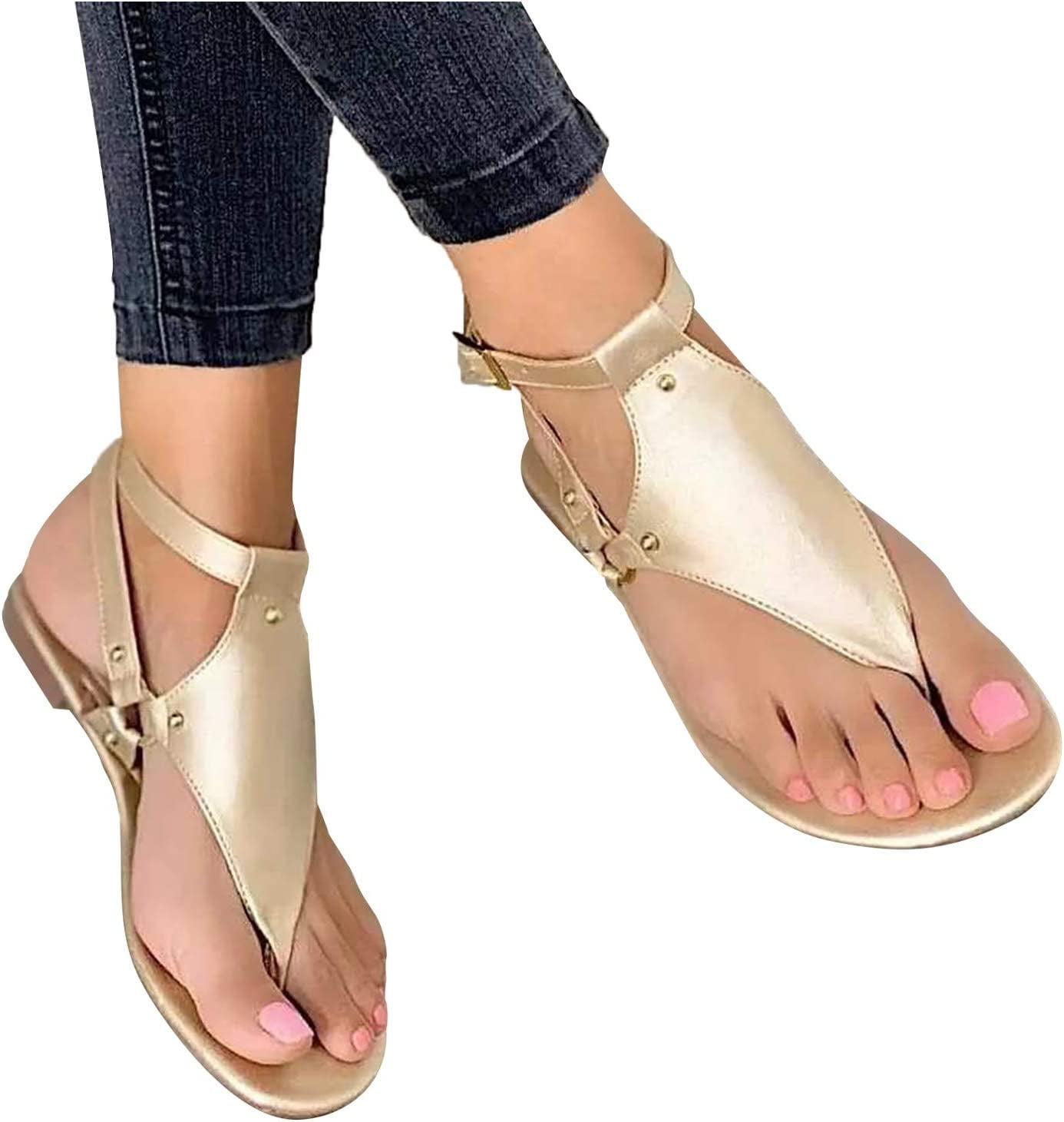 Sandals Women Dressy Summer Flat Closed 