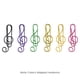 thumbnail image 2 of 30pcs Paper Clips Cute Metal Wire Adorable Music Notes Paper Clips for Office School Stationery Supplies, 2 of 5