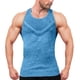 thumbnail image 2 of Camiseta sin mangas con cuello en V para hombre, de punto, con rayas verticales, para fitness, deportes, ocio, ajustada, con cuello en V en forma de I y hombros anchos., 2 of 3