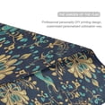 thumbnail image 3 of Yayeee Garden Flag 28"x40" Double Sided Outdoor Yard Lawn Holiday Decorations, Navy Blue Peacock Pattern, 3 of 6
