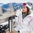 thumbnail image 4 of Coollooc Insulated Water Bottle Tumbler Thermos, Large 500ml,17oz, Stylish Slim Design, 304 Stainless Steel, Vacuum Sealing Lid, LED Temperature Display Keeps Coffee, Tea, Juice Hot or Cold All Day, 4 of 6