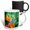 Multicolor, variant on 3drose, Tropic Bird of Paradise with Lizard, 11oz Mug