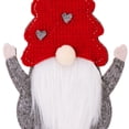 thumbnail image 3 of Soporte para cubiertos de gnomo navideño, adorno navideño para el hogar de Papá Noel (sombrero de corazón), 3 of 9