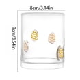 thumbnail image 4 of KOYPTL 2PCS Cartoon Icon Juice Glasses,Easter Bunny Egg Carrot Pattern Stemless Glass Juice Cups Cocktail Glasses Drinking Glasses for Women Sister Friends Party Wedding Birthday Party Supplies 12oz, 4 of 10