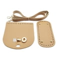thumbnail image 2 of Sharplace Bag Bottom for Crochet Crochet Bag Making Set with Holes PU Leather DIY Bag Accessories Shoulder Strap for Tote Handbag Parts Khaki, 2 of 10