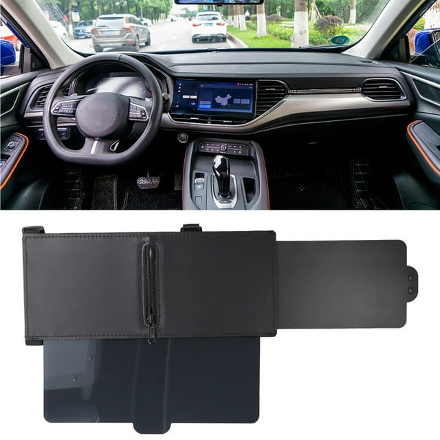 BUYISI Car Polarized Sun Visor Anti-Glare Front Side Sunshade Extender Adjustable Universal Auto Sunvisor Replacement 31X15Cm B