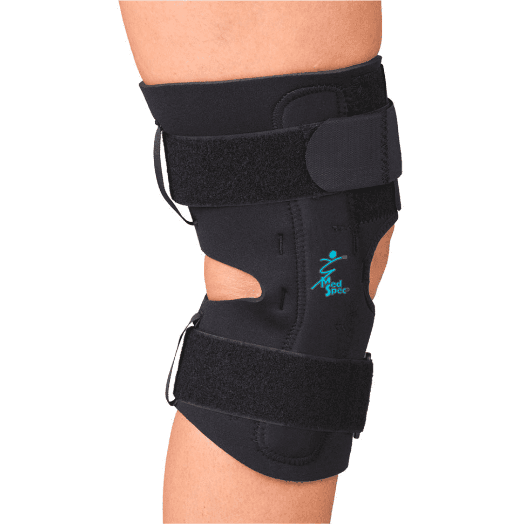 MedSpec Gripper Hinged Neoprene Knee Brace - 12in with 3/16in thick Neoprene, Medium