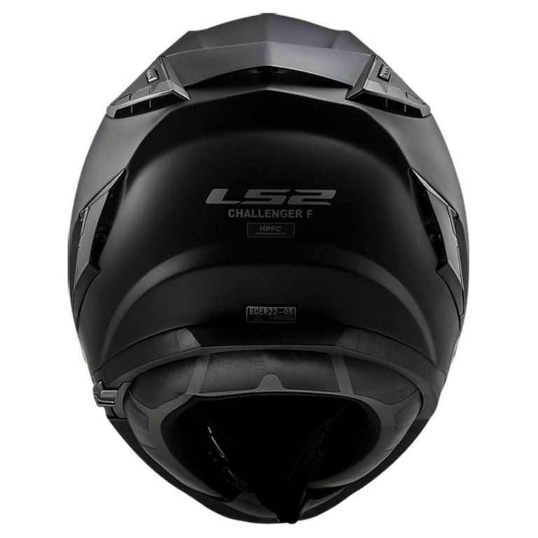 LS2 casque moto intégral en FIBRE FF327 CHALLENGER SOLID noir mat
