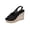 Black, variant on Women's Sandals Wedge Flatform Open Toe Ankle Straps Solid Color High Heel Comfortable Shoes Women Dressy Summer Casual Sandals with Buckle