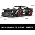 thumbnail image 5 of Mustang Car Building Kits, MOC Building Blocks Set to Build, Gift Toy for Adult Collections Enthusiasts(2943 Pieces, Static Versionl), 5 of 7