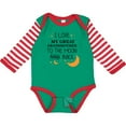 thumbnail image 3 of Inktastic I Love My Great Grandmother to the Moon and Back Boys or Girls Long Sleeve Baby Bodysuit, 3 of 5