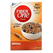 General Mills, Fiber One Cereal with Whole Grain, Original Bran, 19.6 oz Pack of 3